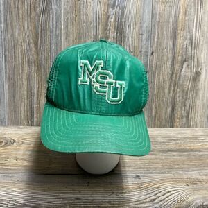 Vintage 80’s Michigan State Spartans Snapback Hat Cap Rip Stop Universal EUC